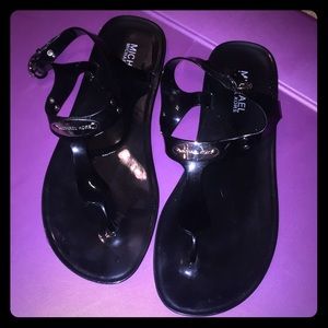 Michael Kors Black Jelly Sandals
